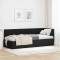 vidaXL Cadru de pat colțar cu headboard Negru 80 x 200 cm Catifea 42016251