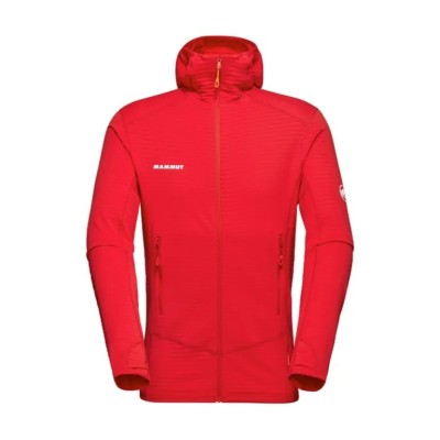 Jachetă de fleece MAMMUT Taiss Light ML Hooded mammut red L foto