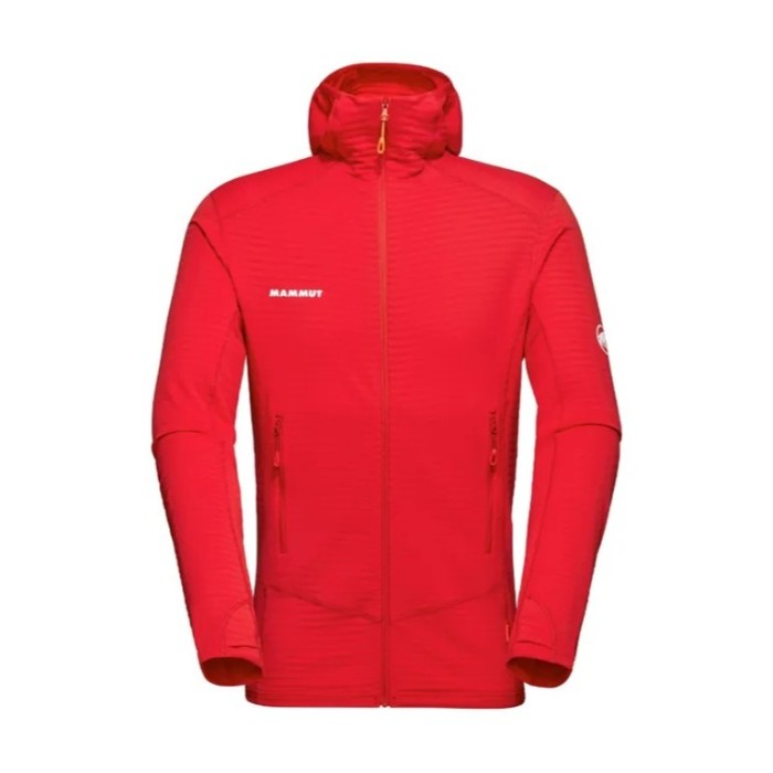 Jachetă de fleece MAMMUT Taiss Light ML Hooded mammut red L