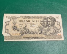 Bancnota 100 lei 5 decembrie 1947 foto