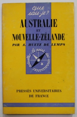 AUSTRALIE ET NOUVELE - ZELANDE par A. HUETZ DE LEMPS , 1970 foto