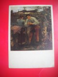 HOPCT 23891 IUBIREA DIN PADURE- JULES BASTIEN LEPAJ 1848-1884 --RUSIA -MUZEE - CP PICTURA --CIRCULATA