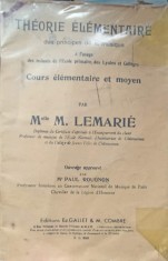 THEORIE ELEMENTAIRE DES PRINCIPES DE LA MUSIQUE A L&#039;USAGE DES ENFANTS DE L&#039;ECOLE PRIMAIRE, DES LYCEES ET CO-241913