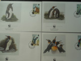 Falkland-Fauna,pinguini-set complet FDC