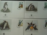 Falkland-Fauna,pinguini-set complet FDC