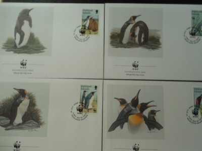 Falkland-Fauna,pinguini-set complet FDC foto