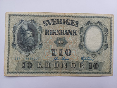 Suedia - 10 Kronor 1957 foto