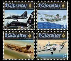 Gibraltar 2014 - Aviatia militara, avioane, RAF, serie neuzata foto