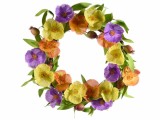 Cumpara ieftin Coronita flori artificiale multicolore 33 cm
