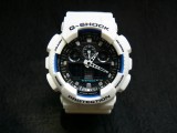 Ceas Sport Casio G-SHOCK GA-100 WHITE-NOU ! ALB MAT CRONOGRAF ACTIV !