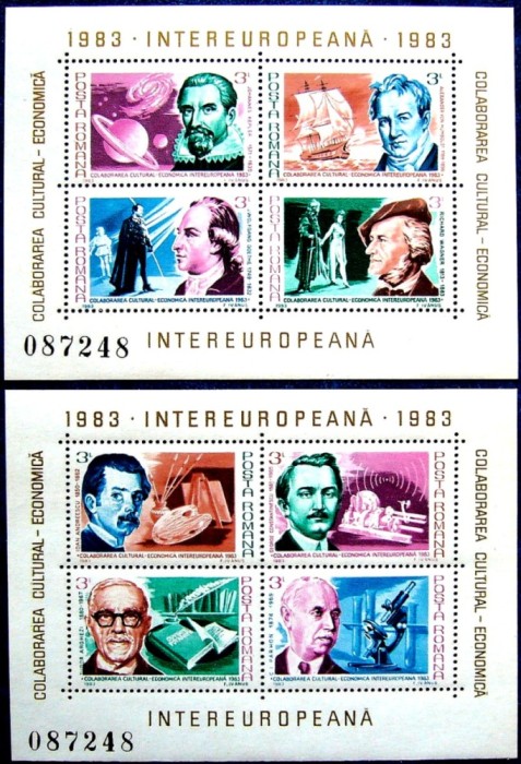 1983 - Colaborarea intereuropeana, personalitati, blocuri neuzate