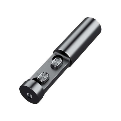Resigilat Casti Wireless TWS B9 Techstar&amp;reg;, Bluetooth 5.0, Conexiune Instanta, HD 8D Audio, ACC, 300mAh, Touch, Negru foto