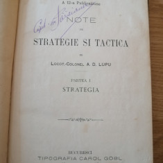 Note de strategie și tactică. București: Tipografia Carol Göbl;A.D. Lupu.1890