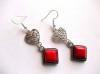 Cercei howlite rosu 42583, Cercei fashion