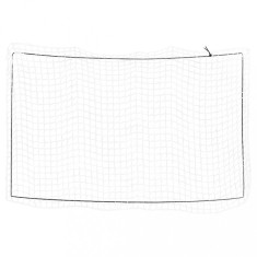 vidaXL Plasă de remorcă cu funie elastică, alb, 6x3,5 m, PP