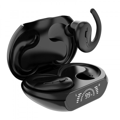 Casti Bluetooth 5.3 , Calitatea sunetului excelenta, Sport sau Gaming, IPX3, Wireless, Handsfree, Anularea Zgomotului, Microfon Incorporat, Carcasa Ma foto