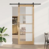 Ușă Glisantă vidaXL cu Set Hardware 83x232 cm Lemn Solid De Pin