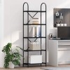 VidaXL Raft pentru cărți Stejar negru 60 x 30 x 183 cm Lemn compozit 879905