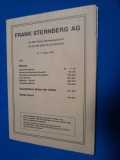 CATALOG LICITATII FRANK STERNBERG NR.7 1995-46 pag descrieri +50 pag fotografii