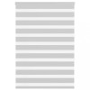 Jaluzea tip zebra gri deschis lățime țesătură 95,9 cm poliester