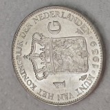 Olanda 1 gulden 1939 argint 10 grame