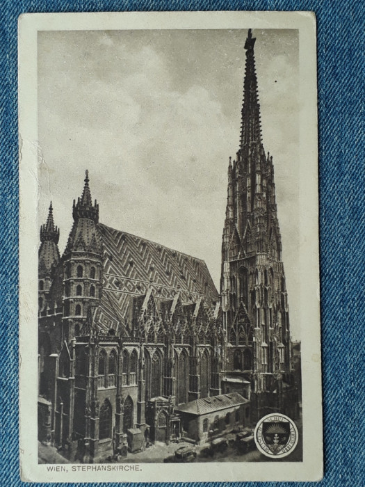 552 - Viena Biserica Sf. Stefan / Wien Stephanskirche / carte postala veche 1915