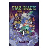 Carte pentru copii Star Beasts, aventura cosmica cu creaturi, protectia Pamantului, personaje: Bandit, Khaos Krill