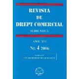 Revista de Drept Comercial, Anul XVI, Nr. 4/2006