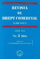 Revista de Drept Comercial, Anul XVI, Nr. 4/2006 foto