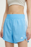 Adidas Performance pantaloni scurți de antrenament Pacer cu imprimeu, high waist, IS1664