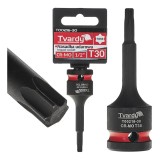 Cheie tubulara de impact TORX 1 / 2&quot;, T30, Cr-Mo, Tvardy T00216-30