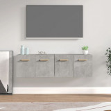 Dulapuri TV de perete 2 buc. gri beton 60x36,5x35 cm lemn GartenMobel Dekor, vidaXL