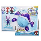 SPIDEY SI PRIETENII LUI UIMITORI MARVEL SET FIGURINA 7.6CM SI SUBMARINUL