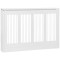 HOMCOM Capac pentru radiator modern din MDF si otel, 120x18x84cm, alb