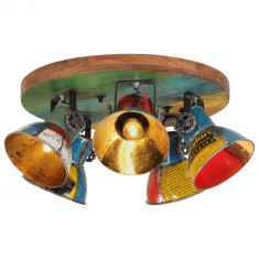 vidaXL Lampă de tavan 25 W, multicolor, 50x50x25 cm, E27
