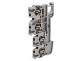 Conector Șine Piste 3 Borne 4 Gri cu Arc