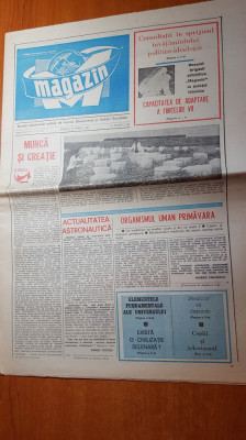 ziarul magazin 23 aprilie 1983-primul zbor al navetei spatiale challenger foto