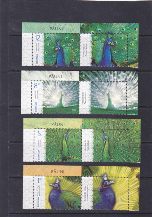 ROMANIA 2019 - PAUNI, VINIETA, MNH - LP 2240