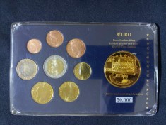 Euro set - Luxemburg 2004 , 8 monede + medal - UNC