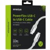 Innostyle Powerflex Usb-C Cablu De &Icirc;ncărcare Rapidă Pentru Iphone Samsung 3A 60W Kevlar 60W 2M Argint