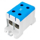 Clema terminala conexiune 1 pol albastra Cu-Al 4x150mm &sup2;, , , , , , , montare pe sina DIN 35mm 290A (Al) 320A ( Cu), Pollmann