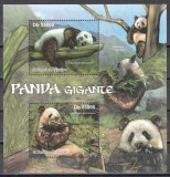 Sao Tome si Principe 2011 - Panda uriași, Colita, RARA, Cota 10 EURO, MNH