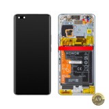 Display cu Touchscreen Honor Magic4 Pro cu Rama si Acumulator Turcoaz Service Pack 0235AGXC