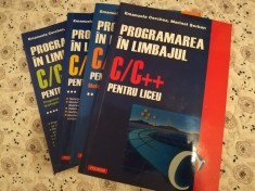 Vand 4 vol. PROGRAMAREA In Limbajul C/C++ pentru Liceu foto