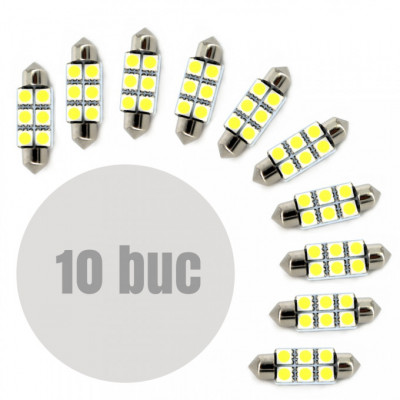 Set 10 becuri tip LED SOFIT, CLD304 Techno Plus foto