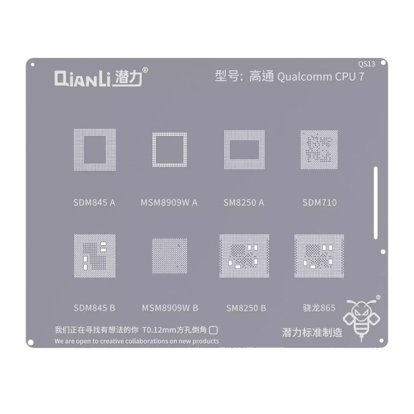 Sita BGA QIANLI QS13 pentru CPU Qualcomm 7 Series
