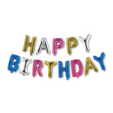 3D Birthday &quot;La mulți ani&quot; balon - multicolor - 33 cm