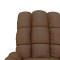 Fotoliu rabatabil, maro, material textil - 6
