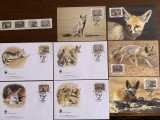 Libia - serie 4 timbre MNH, 4 FDC, 4 maxime, fauna wwf