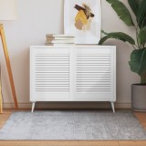 VidaXL Uși dulap design lambriu 2 buc. alb 61,5x49,4 cm lemn masiv pin